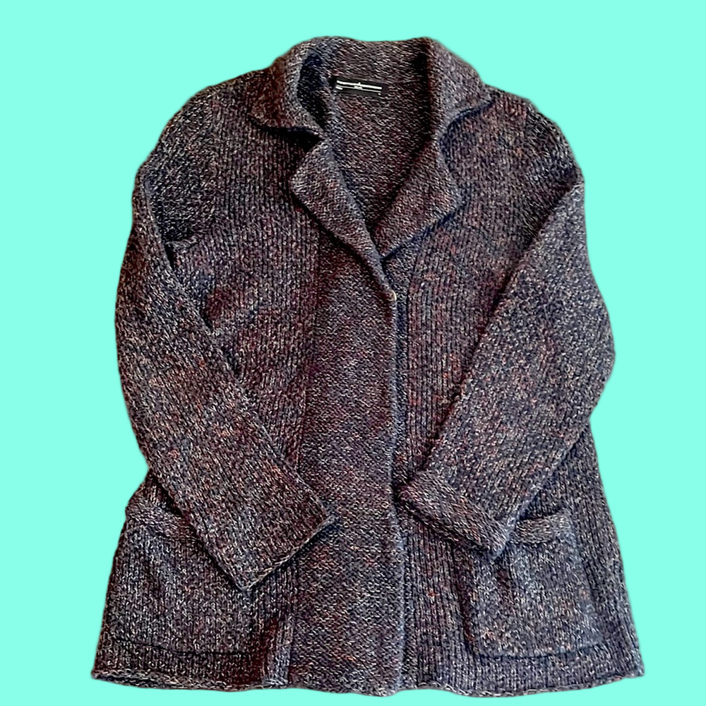 Peruvian Connection Collared Cardigan Jacket NWOT